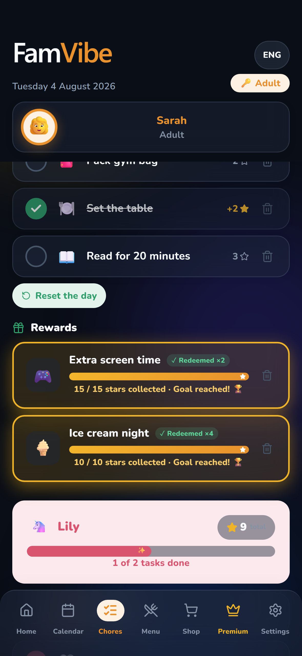 FamVibe rewards
