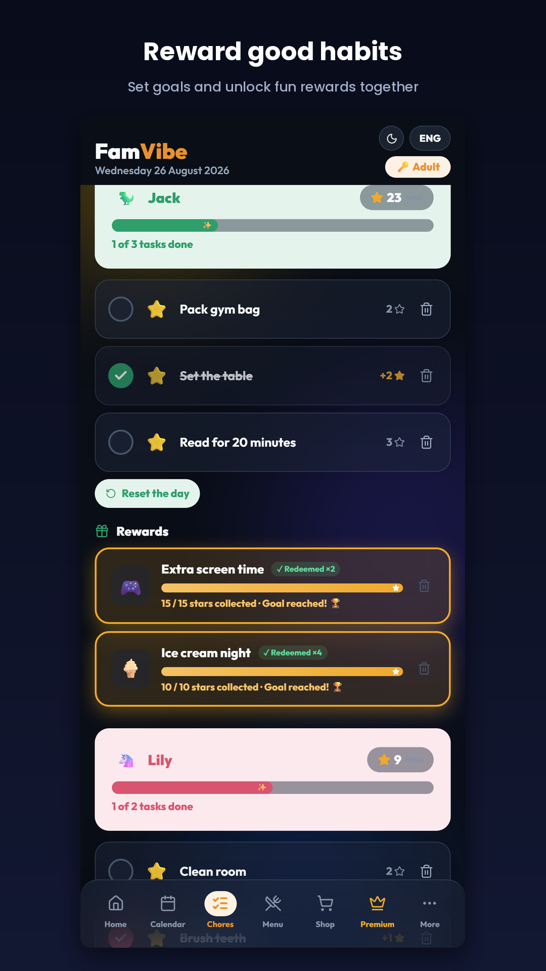 FamVibe rewards